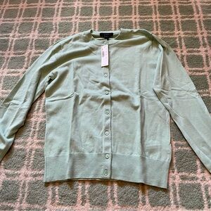 J. Crew Green Cardigan Sweater